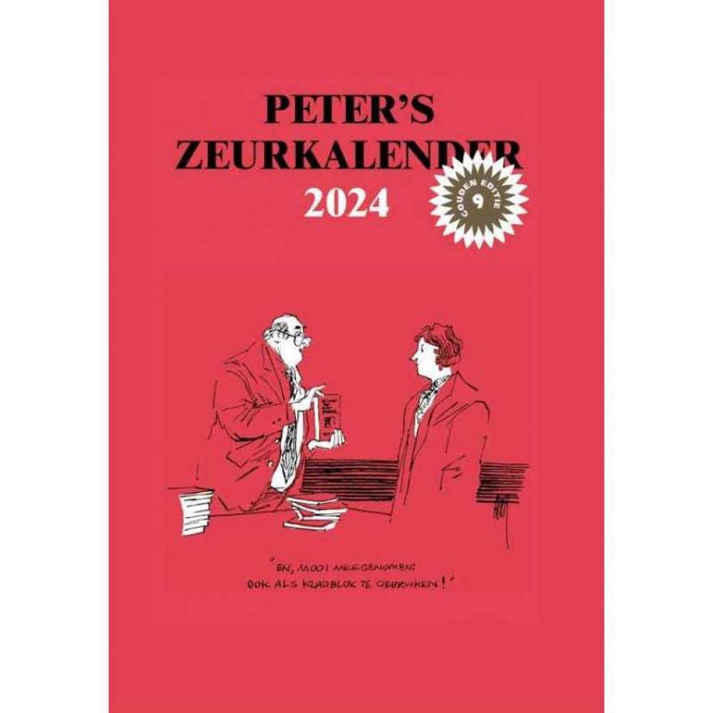 202309 Peter's zeurkalender 2024 Stripboek Uitgeverij