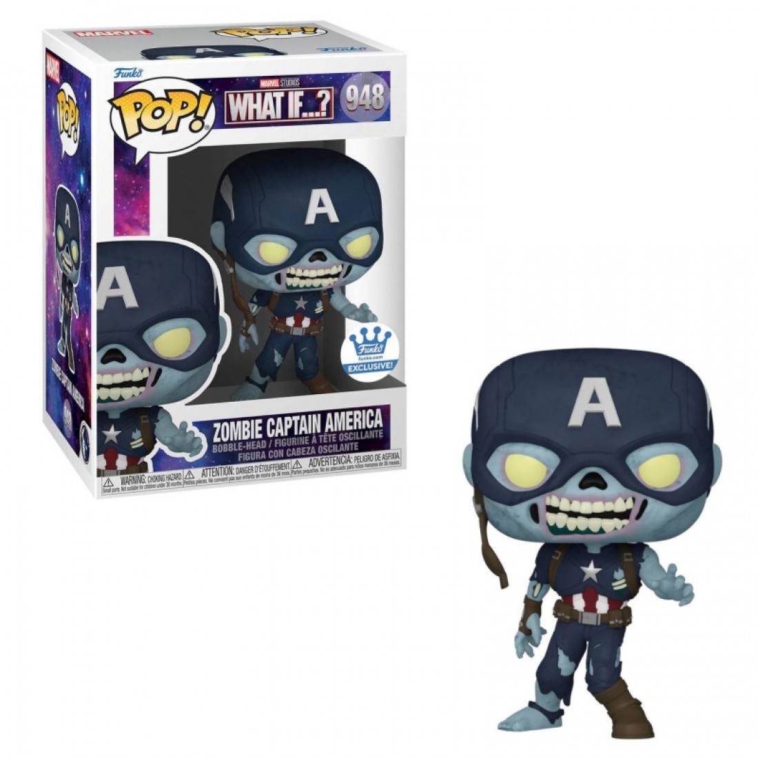 Funko POP! Marvel: What If - Zombie Captain America Figure