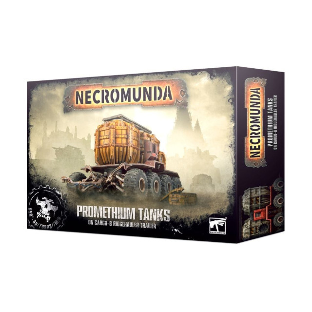 NECROMUNDA PROMETHIUM TANKS ON CARGO-8 RIDGEHAULER TRAILER