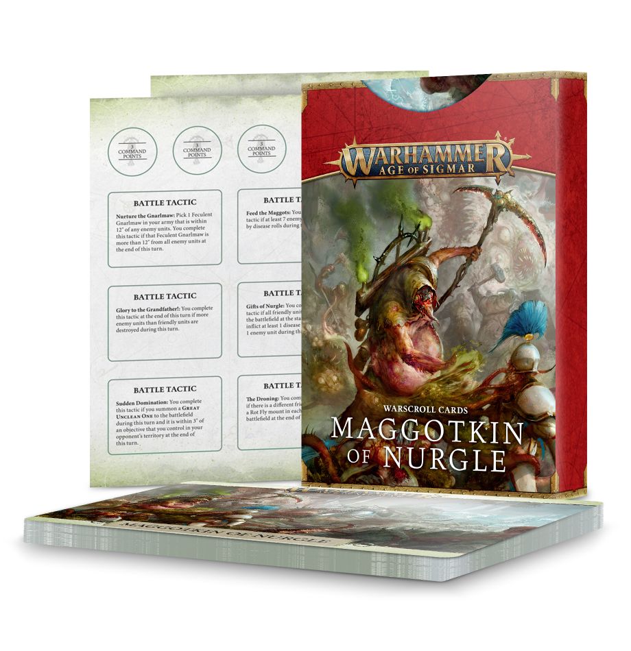 MAGGOTKIN OF NURGLE WARSCROLL CARDS